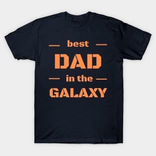 Best Dad in The Galaxy - Gift - Vintage Summer T-Shirt